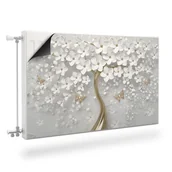 Dekoracje domu - MASKOWNICA Magnetyczna Grzejnika ABSTRAKCJA Drzewo Kwiaty 110cm x 60cm - miniaturka - grafika 1