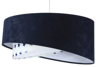 Granatowa lampa wisząca dziecięca Vupaj - Lampy sufitowe - miniaturka - grafika 1
