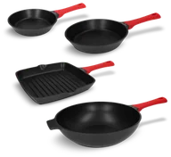 Patelnie - Zestaw patelni 4 el. Obsidian Zwieger - miniaturka - grafika 1