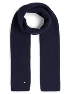 Apaszki i szaliki męskie - Tommy Hilfiger Szalik męski Mężczyźni Bawełna czarny jednolity, ONE SIZE - miniaturka - grafika 1