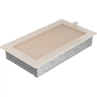 Kratki.pl KRATKA KOMINKOWA PROSTOKĄTNA KREMOWA Z ŻALUZJĄ 170X300 MM 30KX - Akcesoria kominkowe - miniaturka - grafika 1