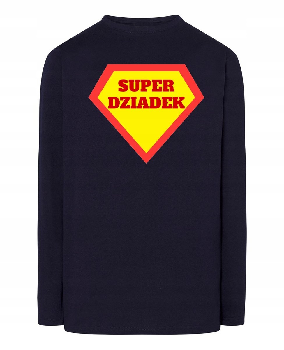 Longsleeve męski Dzień Dziadka Super DZIADEK Prezent r.3XL