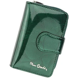 Pierre Cardin, Portfel skórzany damski, 02, Leaf 115, zielony, mały - Portfele - miniaturka - grafika 1