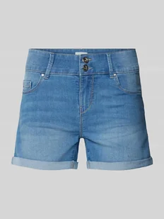 Szorty jeansowe o kroju regular fit z 5 kieszeniami model ‘CARMEN’ - Spodenki damskie - miniaturka - grafika 1
