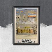 Plakaty - Plakat na ścianę Plaże Morbihan we Francji A3 30x40cm z ramką pion - miniaturka - grafika 1