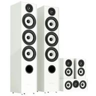 Głośniki i kolumny - Pylon Audio Pearl 27 system 5.0 – Zestaw kolumn kina domowego HIGH Gloss White - miniaturka - grafika 1