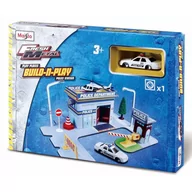 Samochody i pojazdy dla dzieci - Maisto Build N Play Posterunek Policji z Autem - miniaturka - grafika 1