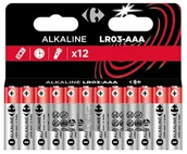 Baterie i akcesoria - Carrefour Baterie alkaliczne AAA 12szt. - miniaturka - grafika 1