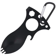 Multitools - Niezbędnik Barbaric MultiTool with Snap Hook, Black Stainless (33739-NE) - miniaturka - grafika 1