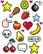 Pasmanteria - Naplamki DD-05 Pixel - miniaturka - grafika 1