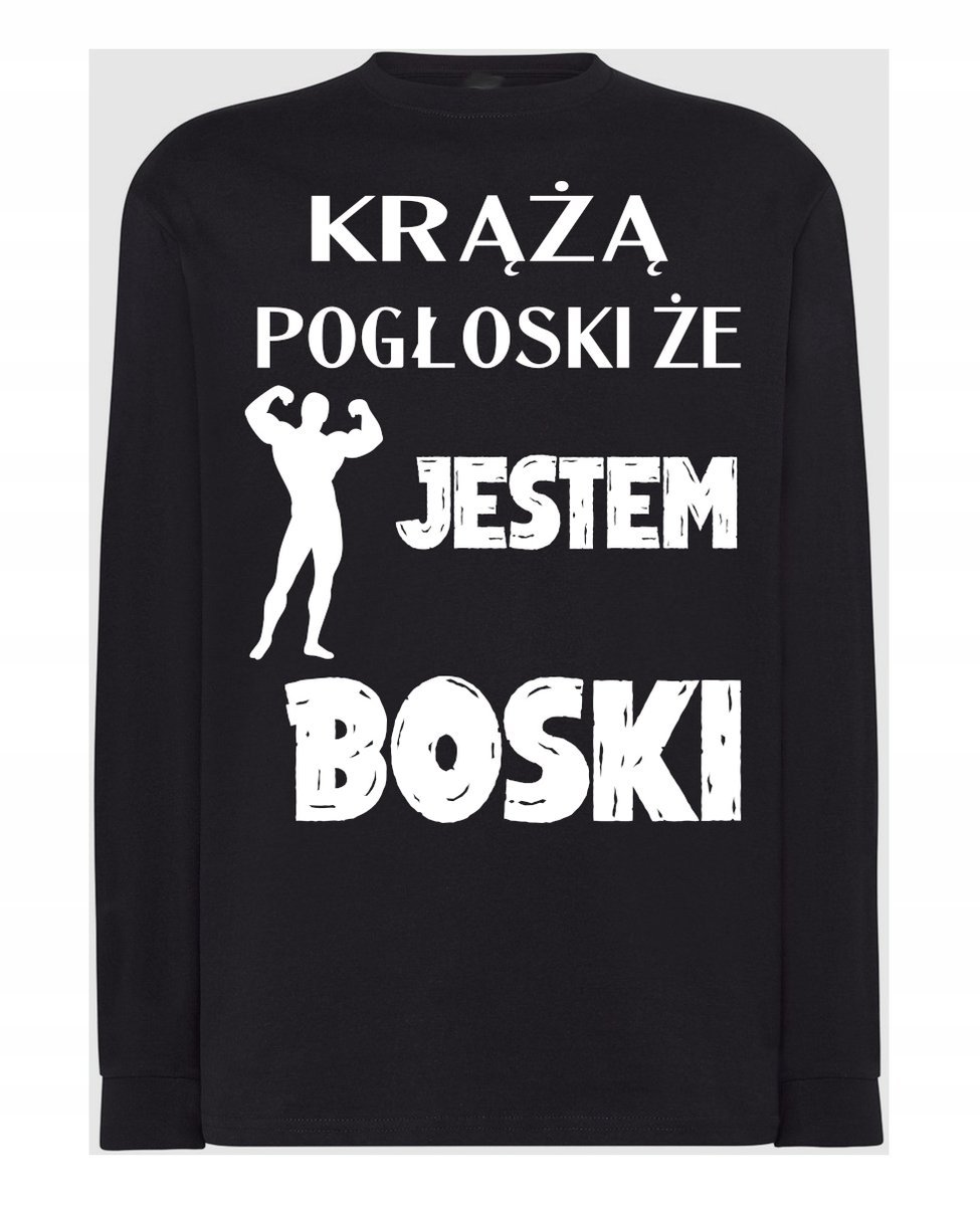 Longsleeve Na Prezent Jestem Boski r.S