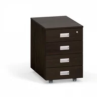 Szafki biurowe - B2B Partner Kontener na kółkach PRIMO Classic, 4 szuflady, wenge 519870 - miniaturka - grafika 1
