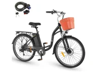 Rowery elektryczne - Rower elektryczny DYU C6 - 36 V 12,5 Ah - Silnik 250 W - Opony 26 cali - Wymienny akumulator - Rower elektryczny Smart City - Czarny - miniaturka - grafika 1