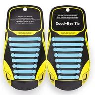 Akcesoria obuwnicze - Elastyczne sznurowadła dziecko Niebieski - miniaturka - grafika 1