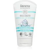 Żele do mycia twarzy - Lavera Basis Sensitiv  Cleansing Gel 125 ml - żel do demakijażu 125 ml - miniaturka - grafika 1