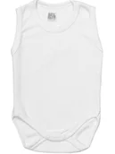 Body dla niemowląt - Body 56 Ramiączko na ramiączkach RAMKA ramki Bez rękawa Białe 56 Pampicio - miniaturka - grafika 1