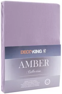 DecoKing Prześcieradło jersey z gumką 120-140x200+30 FIT/AMB/LPUR/120140 - Prześcieradła - miniaturka - grafika 1