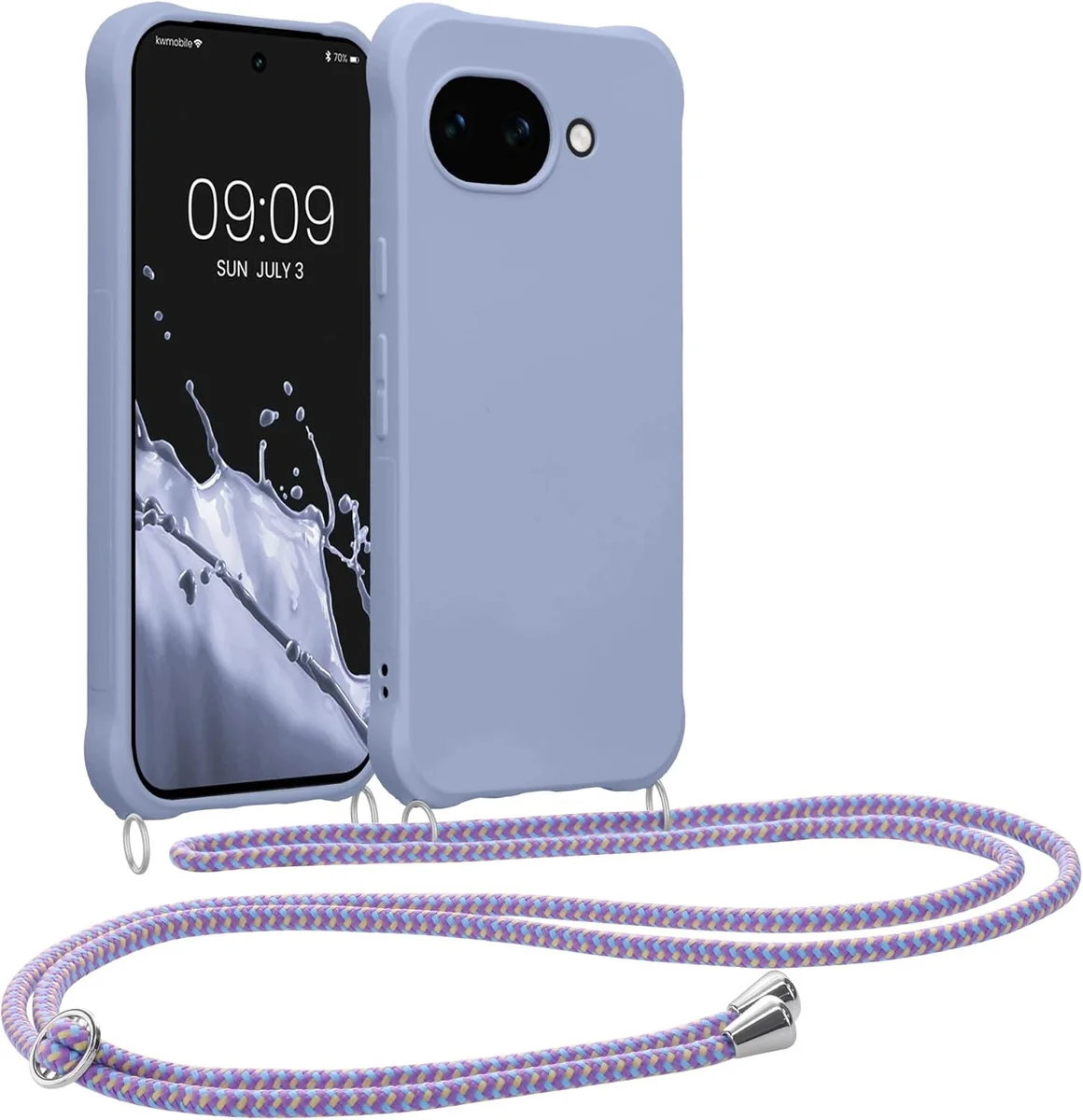 ETUI TELEFON NA SZYJĘ LAWENDOWE MIĘKKA ZAMIENNIK DO GOOGLE PIXEL 10A