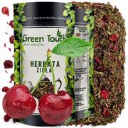 Herbata - Herbata zielona "Kwitnąca wiśnia" 50g sencha, wiśnia, bławatek różowy - miniaturka - grafika 1