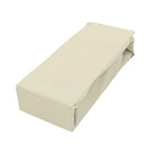 Prześcieradła - Prześcieradło z gumką Fashion beżowe 160 x 200 cm - miniaturka - grafika 1