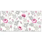 Podkładki na biurko - Mata z nadrukiem na biurko Pastelowe Róże 120x60 cm, Dywanomat - miniaturka - grafika 1