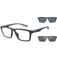 Okulary korekcyjne, oprawki, szkła - Emporio Armani 4189U 50881W 55 - miniaturka - grafika 1