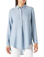Bluzki damskie - TOM TAILOR Damski tunica bluzka w paski 1032243, 29350 - Blue White Vertical Stripe, 32 - miniaturka - grafika 1