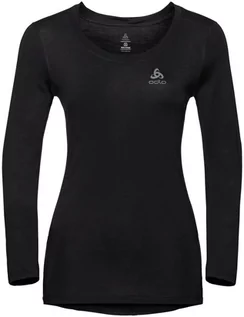 Koszulki sportowe damskie - ODLO Merino 130 Top Crew Neck L/S Women, szary L 2021 Koszulki bazowe termiczne i narciarskie 110631-15000-L - grafika 1