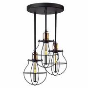 Lampy sufitowe - Nowodvorski Industrialna LAMPA sufitowa MANUFACTURE 9740 druciana OPRAWA plafon metalowy loft drut czarny - miniaturka - grafika 1