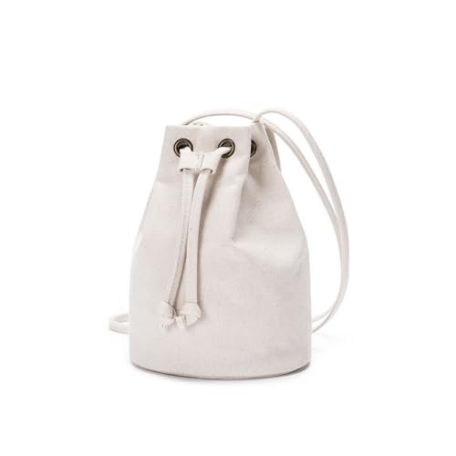 Damskie torebki typu bucket torebka na ramię antykradzieżowa torebka crossbody zamek HoBo designerska torba na ramię - YONBEN, BEŻOWY, 6.2 * 8.4