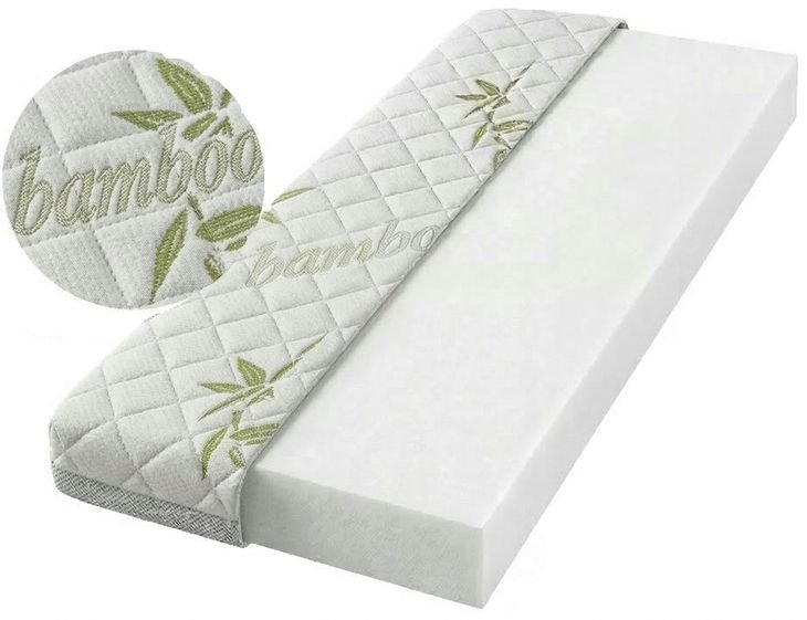 Materac Piankowy 120x60 BAMBUSOWY 3D Średnio-twardy H3 dla Dzieci OEKO-Tex