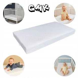 Materac mały dla dzieci 60x60x12 cm pikowana jodełka Hipoalergiczny - Materace - miniaturka - grafika 1