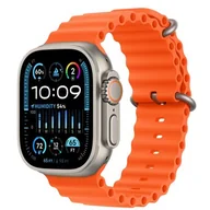 Smartwatch - Apple Watch Ultra 2 GPS + Cellular 49mm Tytan Ocean Pomarańczowy - miniaturka - grafika 1