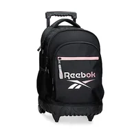 Plecaki - Reebok Beverly Plecak Compact 2 Koła Czarny 32x43x21 cms 28,9L Poliester, czarny, Talla única, Kompaktowy plecak 2 koła - miniaturka - grafika 1