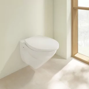 Villeroy & Boch O.novo Combi-Pack Zestaw Toaleta WC bez kołnierza 50x36 cm + deska wolnoopadająca weiss alpin 7667HR01 - Miski WC - miniaturka - grafika 1