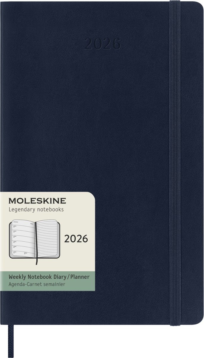 MOLESKINE kalendarz 2026 GRANATOWY LARGE WEEKLY SOFT TYGODNIOWY (13x21)