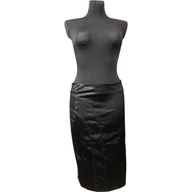 Spódnice - River Island Spódnica Midi Wygodna Stylowa Elegancka Czarna Rozmiar 40 - miniaturka - grafika 1