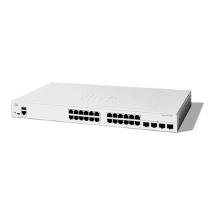 - Cisco - Cisco Catalyst 1300-24T-4X - Switch - C3 - Zarządzany - 24 x 10/100/1000Base-T + 4 x 10 Gigabit SFP+ - Możliwość montażu w stojaku - Pozostałe akcesoria sieciowe - miniaturka - grafika 1