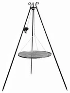 Grille - Grill na trójnogu z kołowrotkiem 180 cm, ruszt stal naturalna 70 cm - miniaturka - grafika 1