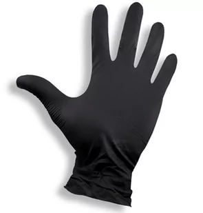 Rękawiczki Nitrylowe Czarne 100 Sztuk Rozmiar: M - Rękawiczki jednorazowe - miniaturka - grafika 1