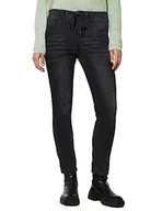 Spodnie damskie - Street One Damskie spodnie jeansowe A375888 Loose, thermoknit Black wash, W29/L30, Thermoknit Black Wash, 29W / 30L - miniaturka - grafika 1