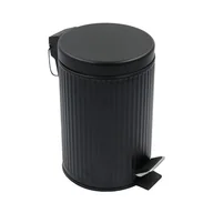 Kosze na śmieci - Kosz BASIC II 3 l GROOVED czarny - miniaturka - grafika 1