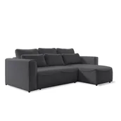 Narożniki - Ciemnoszary rozkładany narożnik (z przestawnym narożnikiem) Homely Tommy – Miuform - miniaturka - grafika 1