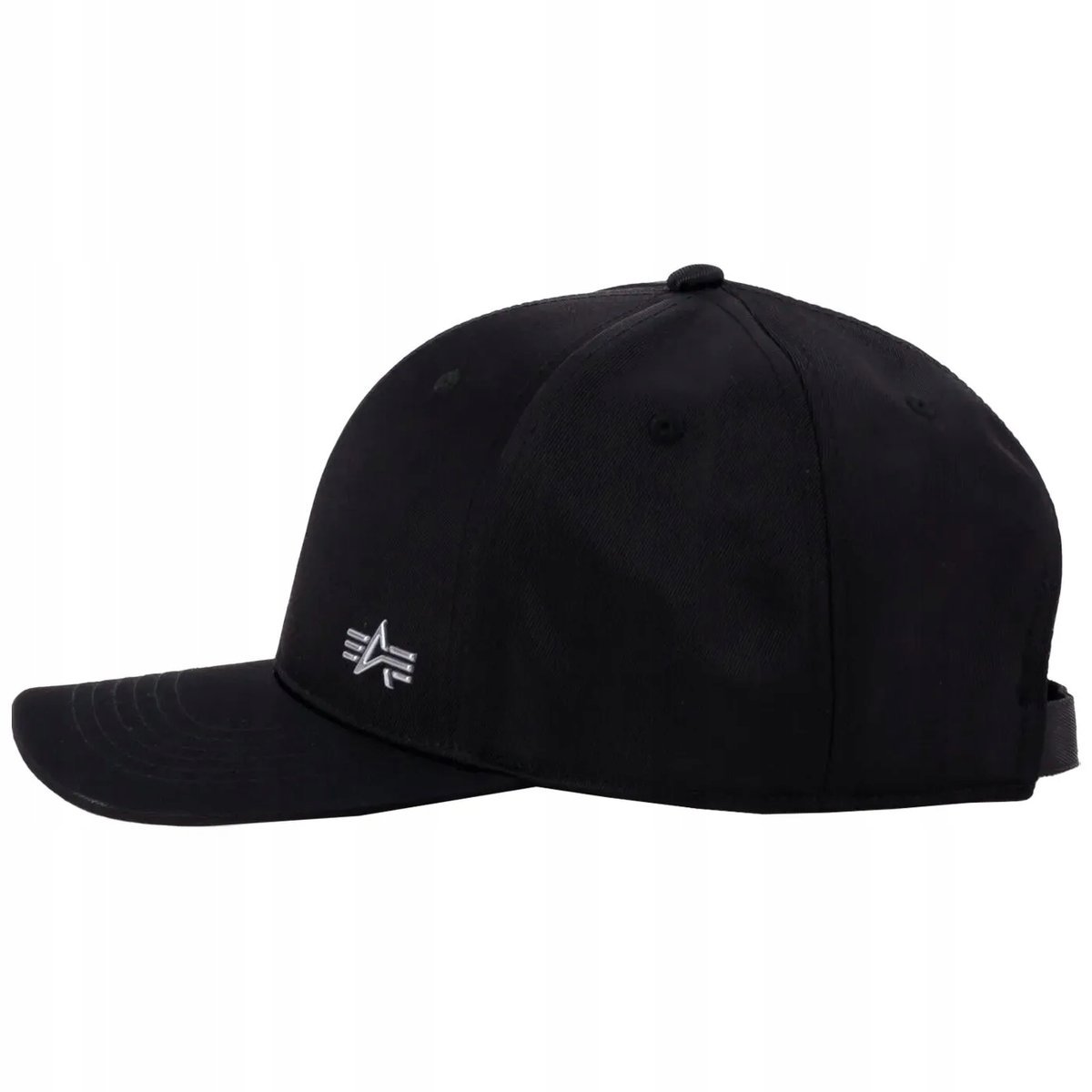 Czapka Alpha Industries Metal Label Cap 156905 530 - Black/Metalsilver