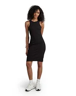 Sukienki - G-STAR RAW Damska sukienka tank Slim Casual Dress, czarna (Dk Black D289-6484), M, Czarny (Dk Black D289-6484), M - miniaturka - grafika 1