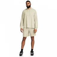 Spodnie sportowe męskie - Męskie spodenki treningowe Under Armour UA Rival Waffle Short - beżowe - UNDER ARMOUR - miniaturka - grafika 1