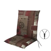 Poduszki ogrodowe - LIVING 2930 medium - poduszka na krzesło i fotel zapinana na zamek - miniaturka - grafika 1