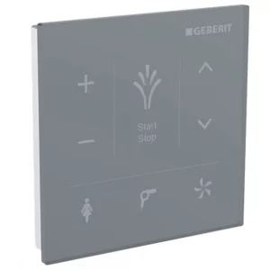 Geberit 147.038.SJ.1 $323cienny panel steruj$324cy do AquaClean czarny - Akcesoria do armatury i ceramiki - miniaturka - grafika 1