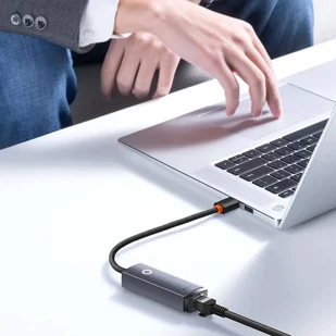 Adapter karta sieciowa LAN Baseus Erhernet przejściówka USB-A do RJ45 1000Mbps - Kable miedziane - miniaturka - grafika 6