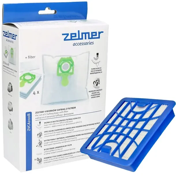 4x Worki Filtr Hepa Do Zelmer Syrius 1600.0 Hq Sp St Zvc415st Zvc415sp